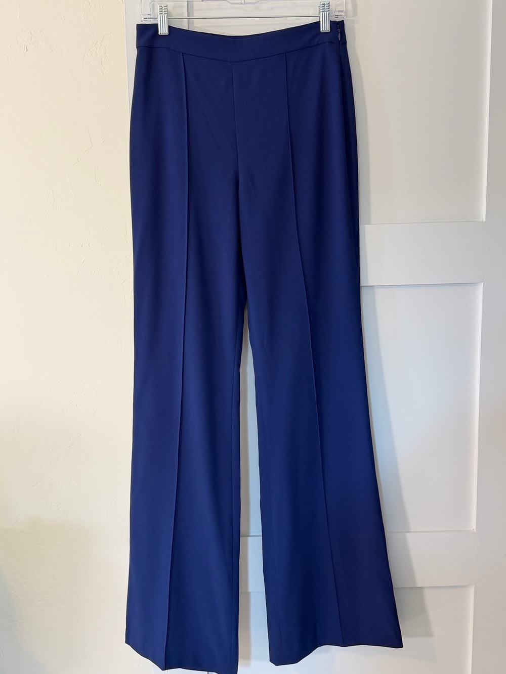 Alice & Olivia Royal Blue Wide Leg Flare Dress Pants Size 4